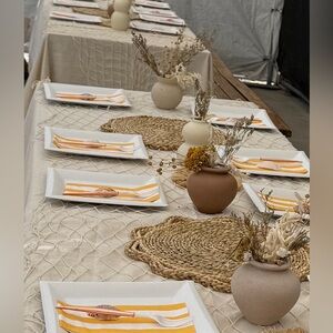 Threshold 4 Woven Seagrass Natural Wavy Placemats Set of 4 Chargers